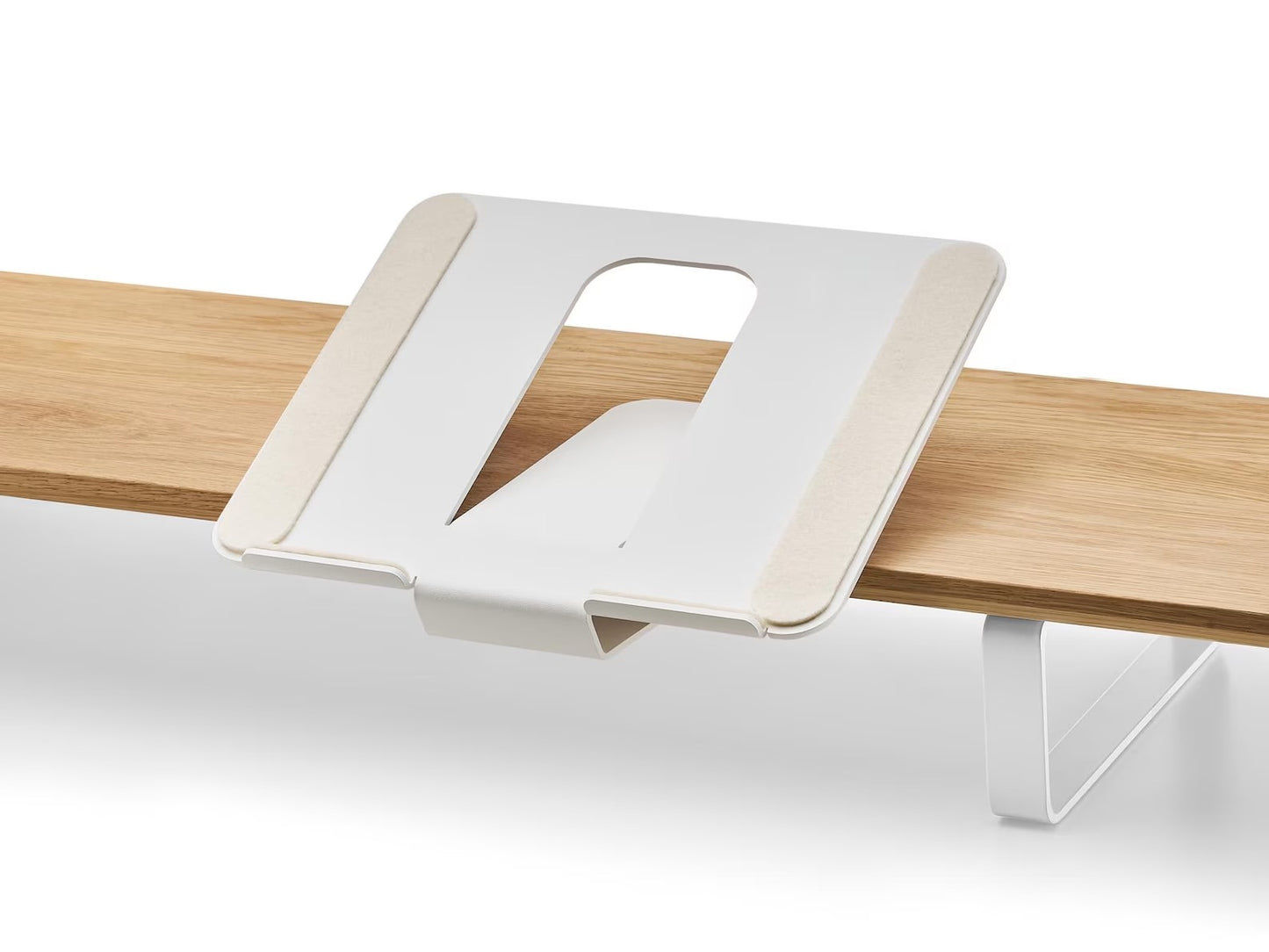 Steel Laptop Mount for Desk Shelf, Laptop stand for desk, universal laptop holder for monitor stand
