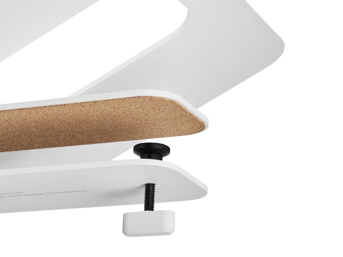 Steel Laptop Mount for Desk Shelf, Laptop stand for desk, universal laptop holder for monitor stand